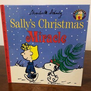 Sally’s Christmas Miracle Peanuts Hardcover Vintage Book.